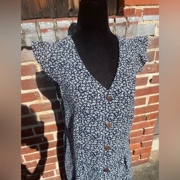 Monteau Los Angeles sun dress floral design size Large - Picture 2 of 7